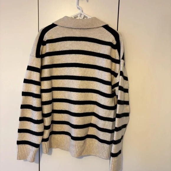 H&M Beige and Black Striped Knit Top - Picture 2 of 3